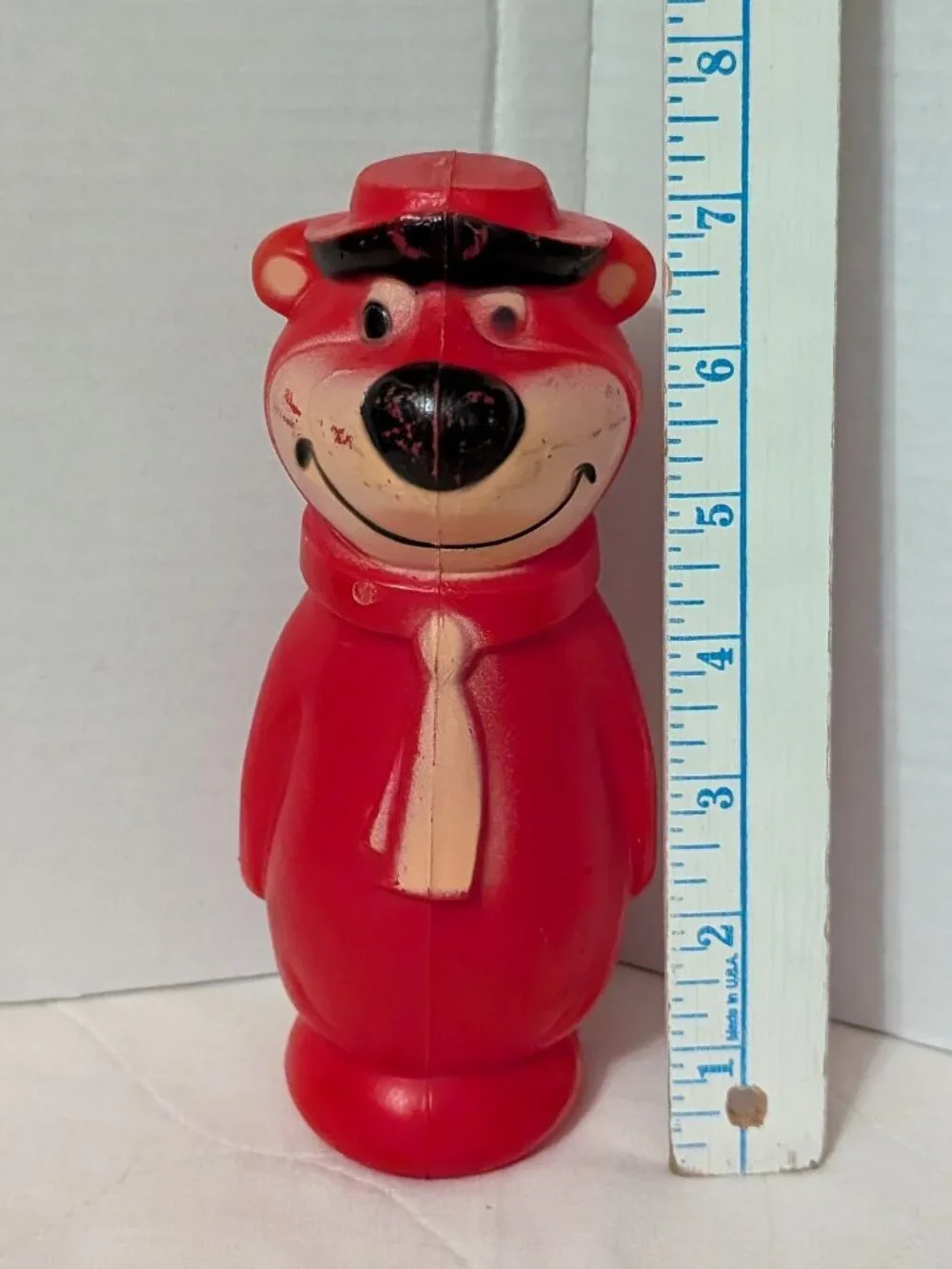 Vintage 1960's Hanna-Barbera Blow Mold Yogi Bear/Huckleberry Hound Bowling Pins